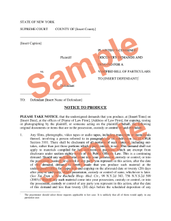 notice to produce