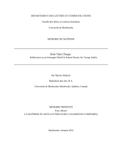 Kids Take Charge - Savoirs UdeS Home