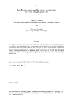 Cash flow, investment, and investment opportunities: New tests