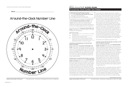 Around-the-Clock Number Line Poster