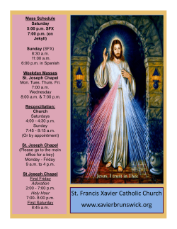 READ MORE - St. Francis Xavier Catholic Church
