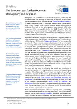 The European year for development