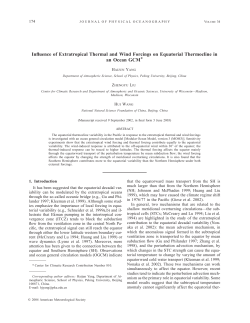 Influence of Extratropical Thermal and Wind Forcings on Equatorial