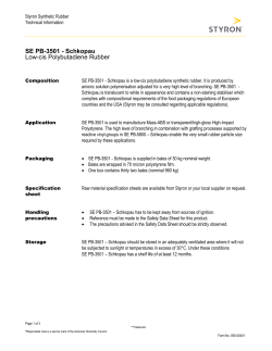 Product Name - The DOW Chemical Company