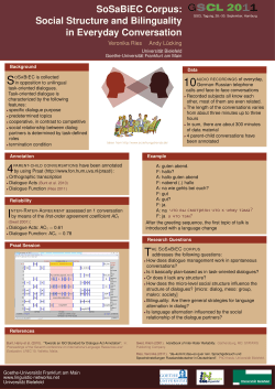 SoSaBiEC Corpus: [0.5ex] Social Structure and Bilinguality [0.5ex] in