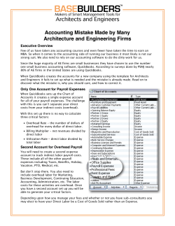 Accounting Mistake Made by Many Architecture and