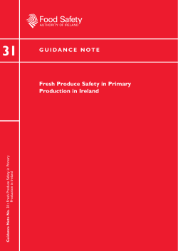 Fresh Produce Safety in Primary Production in Ireland