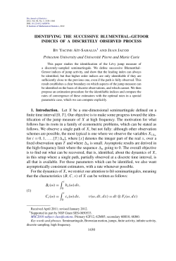 Identifying the successive Blumenthal