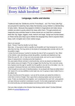 Language, maths and stories