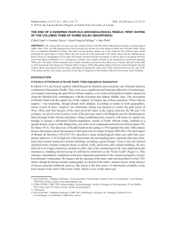 THE END OF A HUNDRED-YEAR