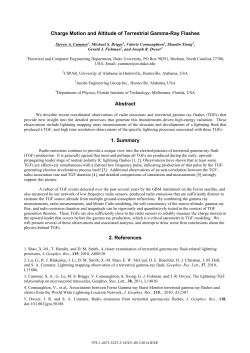 Charge Motion and Altitude of Terrestrial Gamma-Ray