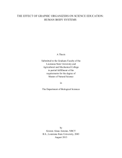 the effect of graphic organizers on science