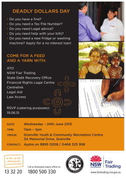 Deadly Dollars Day - Financial Rights Legal Centre