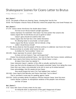 Shakespeare Scenes &ndash; Julus Caesar