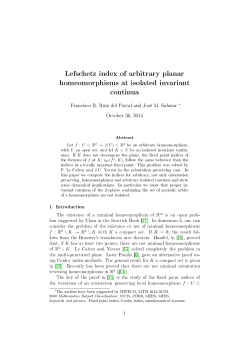 Lefschetz index of arbitrary planar homeomorphisms at isolated