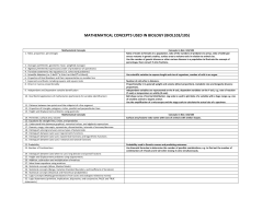 MATHEMATICAL CONCEPTS USED IN PHYSICAL SCIENCE