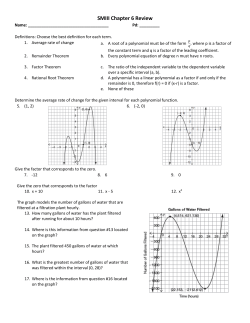 SMIII Chapter 6 Review