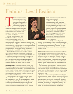 Feminist Legal Realism - Washington University School of Law