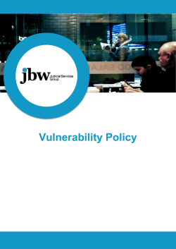JBW Vulnerability Policy