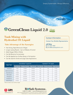 Tank Mixing with Hydrothol 191 Liquid