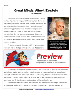 Great Minds: Albert Einstein