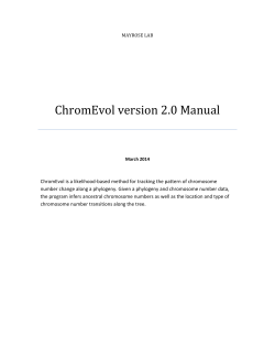 ChromEvol version 2.0 Manual