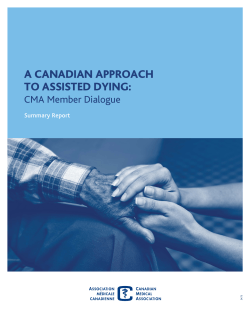A Canadian Approach to Assisted Dying: A CMA Member