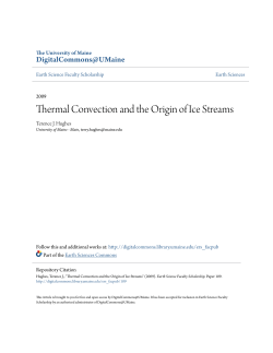 Thermal Convection and the Origin of Ice Streams
