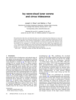 Icy wave-cloud lunar corona and cirrus iridescence