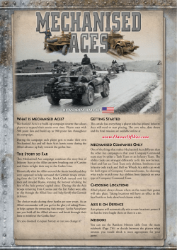 the Mechanised Aces article from WI318