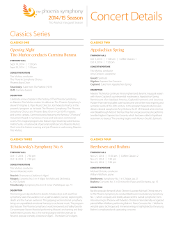 Concert Details - Phoenix Symphony