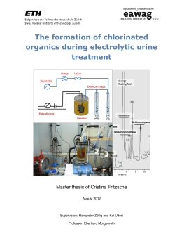 The formation of chlorinated organics during electrolytic