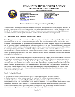 COM MMUNIT TY DEV VELOPM MENT A AGENC CY