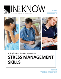 Stress Management Skills