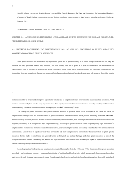 1 Santilli, Juliana. &ldquo;Access and Benefit