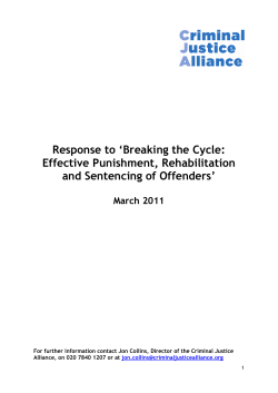 Question 1 - Criminal Justice Alliance