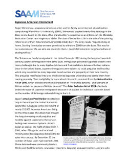 Japanese American Internment