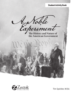A Noble Experiment Student Workbook