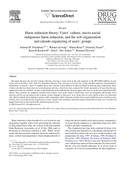 Harm reduction theory