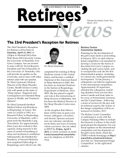The 33rd President`s Reception for Retirees
