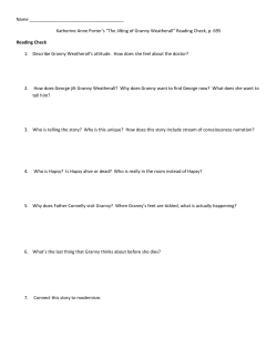 Katherine Anne Porter`s &ldquo;The Jilting of Granny Weatherall&rdquo; Reading