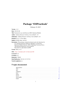 Package `SMPracticals`