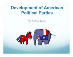 Development of American Political Parties