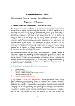 Department of Geography