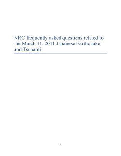 Frequently Asked Questions from the Nuclear Regulatory Commission