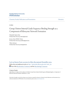 Group I Intron Internal Guide Sequence Binding