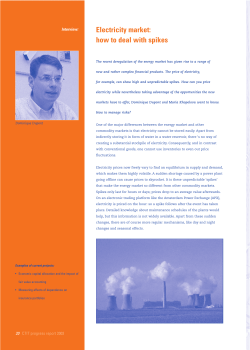 Electricity market: how to deal with spikes