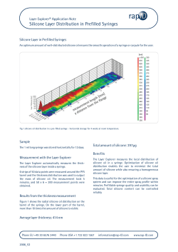 Silicone Layer Distribution in Prefilled Syringes