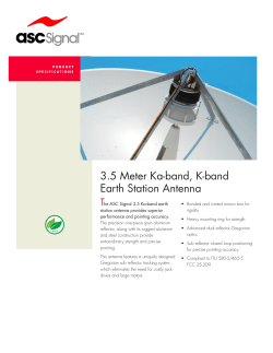 3.5 Meter Ka-band, K-band Earth Station Antenna