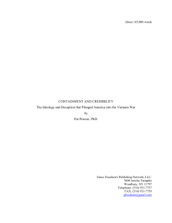 Free Preview - Containment and Credibility